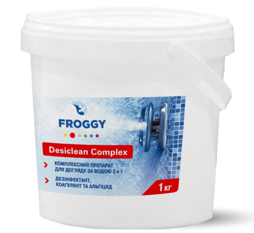 Хлор в таблетках 3в1 по 200 гр Desiclean Complex Froggy - комплексный препарат длительного действия