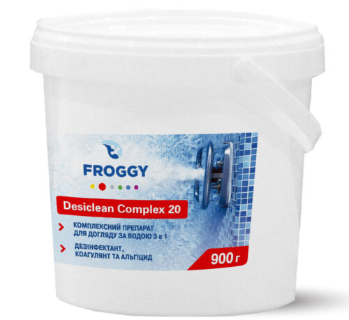 Хлор в таблетках 3в1 по 20 гр Desiclean Complex Froggy - комплексный препарат длительного действия