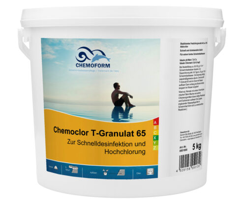 Кемохлор Т-65 гранулированный для хлорирования воды, Chemoform (Германия), фасовка 5 кг, продавец Евроминерал Украина